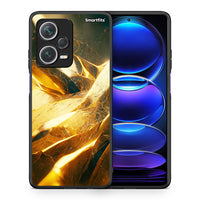 Thumbnail for Θήκη Xiaomi Redmi Note 12 Pro+ / 12 Pro Discovery Real Gold από τη Smartfits με σχέδιο στο πίσω μέρος και μαύρο περίβλημα | Xiaomi Redmi Note 12 Pro+ / 12 Pro Discovery Real Gold case with colorful back and black bezels