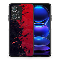 Thumbnail for Θήκη Αγίου Βαλεντίνου Xiaomi Redmi Note 12 Pro+ / 12 Pro Discovery Red Paint από τη Smartfits με σχέδιο στο πίσω μέρος και μαύρο περίβλημα | Xiaomi Redmi Note 12 Pro+ / 12 Pro Discovery Red Paint case with colorful back and black bezels