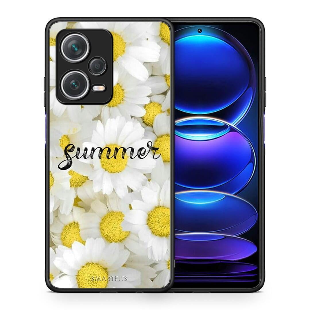 Θήκη Xiaomi Redmi Note 12 Pro+ / 12 Pro Discovery Summer Daisies από τη Smartfits με σχέδιο στο πίσω μέρος και μαύρο περίβλημα | Xiaomi Redmi Note 12 Pro+ / 12 Pro Discovery Summer Daisies case with colorful back and black bezels