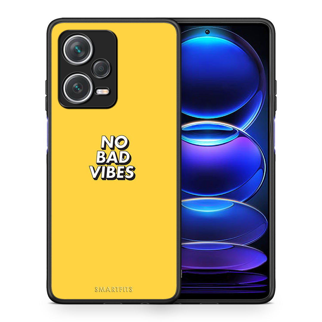 Θήκη Xiaomi Redmi Note 12 Pro+ / 12 Pro Discovery Vibes Text από τη Smartfits με σχέδιο στο πίσω μέρος και μαύρο περίβλημα | Xiaomi Redmi Note 12 Pro+ / 12 Pro Discovery Vibes Text case with colorful back and black bezels