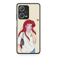 Thumbnail for Xiaomi Redmi Note 12 Pro+ / 12 Pro Discovery Walking Mermaid Θήκη από τη Smartfits με σχέδιο στο πίσω μέρος και μαύρο περίβλημα | Smartphone case with colorful back and black bezels by Smartfits