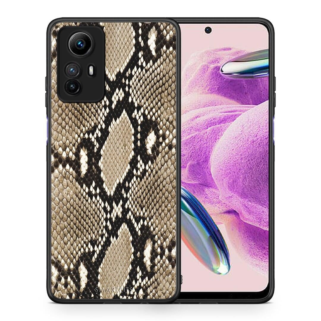 Θήκη Xiaomi Redmi Note 12S / Redmi K60 Pro Animal Fashion Snake από τη Smartfits με σχέδιο στο πίσω μέρος και μαύρο περίβλημα | Xiaomi Redmi Note 12S / Redmi K60 Pro Animal Fashion Snake Case with Colorful Back and Black Bezels