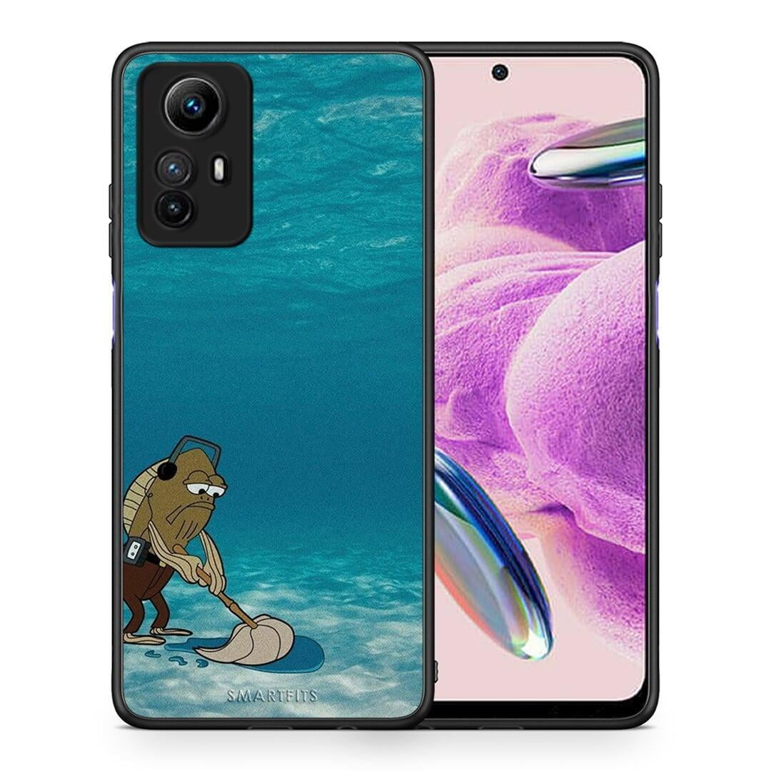 Θήκη Xiaomi Redmi Note 12S Clean The Ocean από τη Smartfits με σχέδιο στο πίσω μέρος και μαύρο περίβλημα | Xiaomi Redmi Note 12S Clean The Ocean Case with Colorful Back and Black Bezels