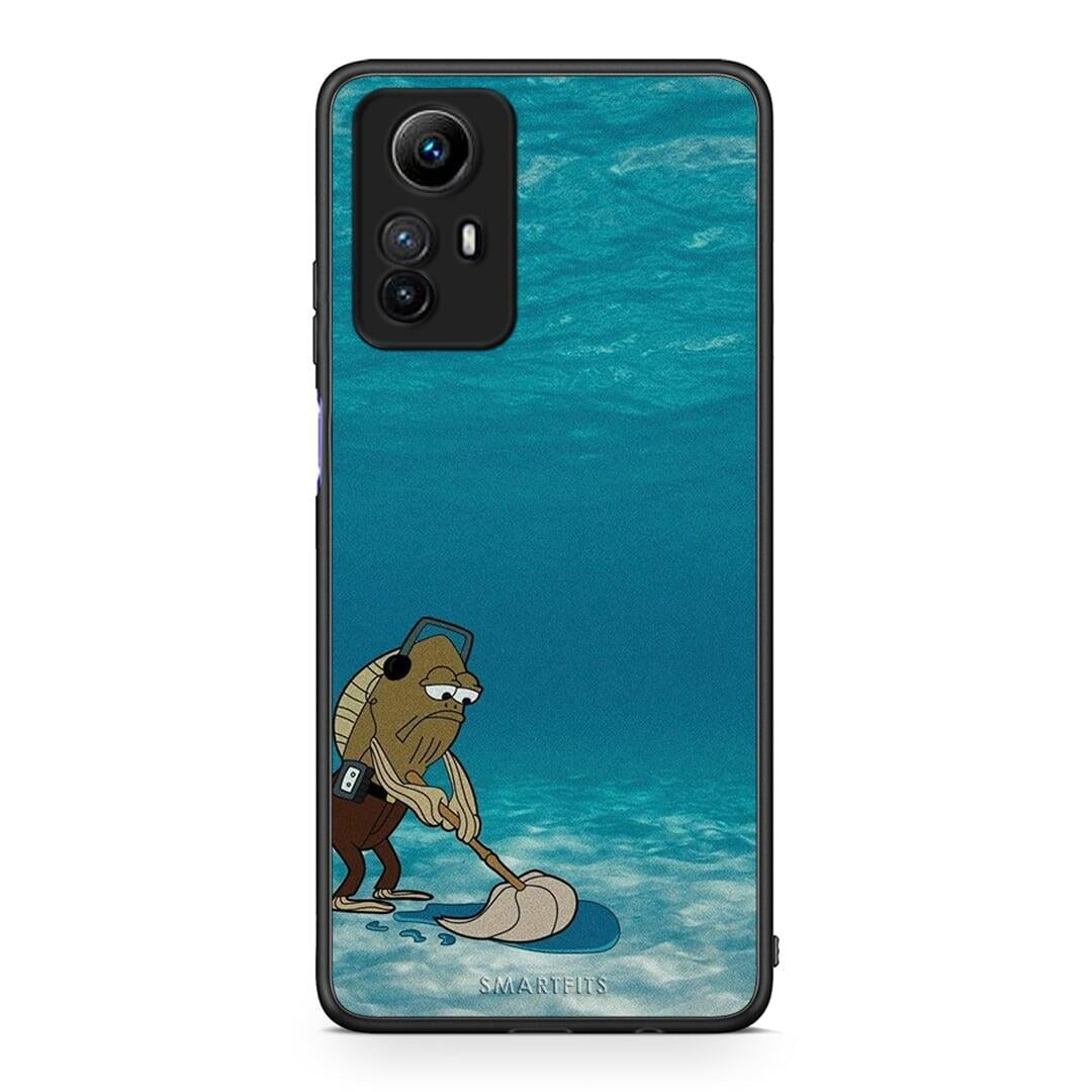 Θήκη Xiaomi Redmi Note 12S Clean The Ocean από τη Smartfits με σχέδιο στο πίσω μέρος και μαύρο περίβλημα | Xiaomi Redmi Note 12S Clean The Ocean Case with Colorful Back and Black Bezels