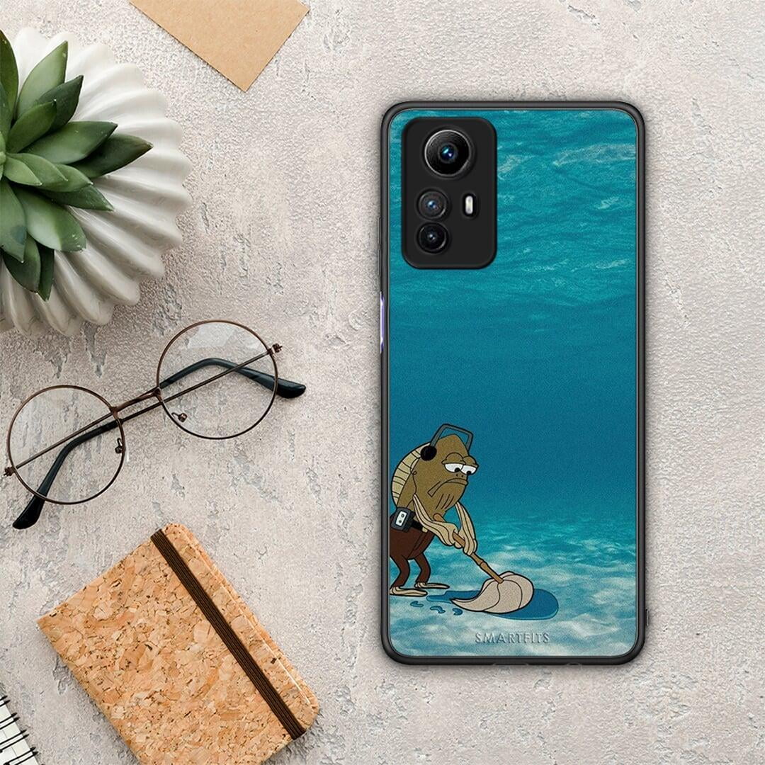 Θήκη Xiaomi Redmi Note 12S Clean The Ocean από τη Smartfits με σχέδιο στο πίσω μέρος και μαύρο περίβλημα | Xiaomi Redmi Note 12S Clean The Ocean Case with Colorful Back and Black Bezels