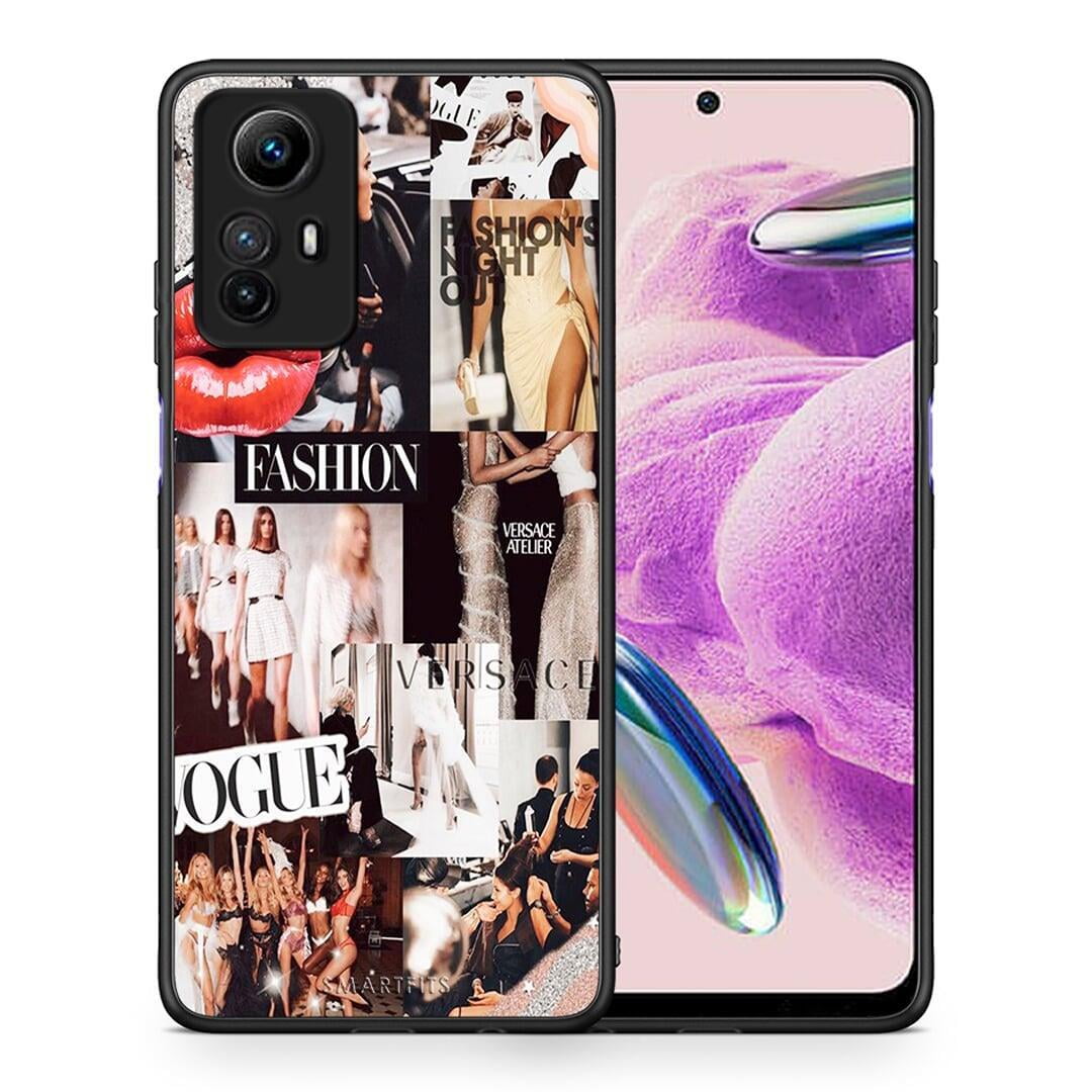 Θήκη Xiaomi Redmi Note 12S / Redmi K60 Pro Collage Fashion από τη Smartfits με σχέδιο στο πίσω μέρος και μαύρο περίβλημα | Xiaomi Redmi Note 12S / Redmi K60 Pro Collage Fashion Case with Colorful Back and Black Bezels