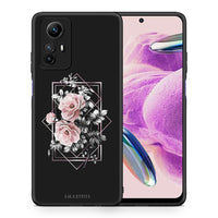 Thumbnail for Θήκη Xiaomi Redmi Note 12S / Redmi K60 Pro Flower Frame από τη Smartfits με σχέδιο στο πίσω μέρος και μαύρο περίβλημα | Xiaomi Redmi Note 12S / Redmi K60 Pro Flower Frame Case with Colorful Back and Black Bezels