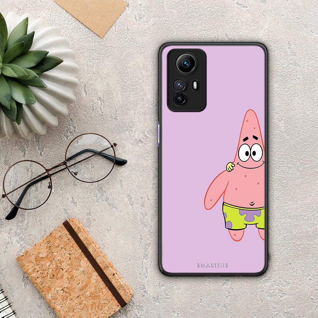 Θήκη Xiaomi Redmi Note 12S / Redmi K60 Pro Friends Patrick από τη Smartfits με σχέδιο στο πίσω μέρος και μαύρο περίβλημα | Xiaomi Redmi Note 12S / Redmi K60 Pro Friends Patrick Case with Colorful Back and Black Bezels