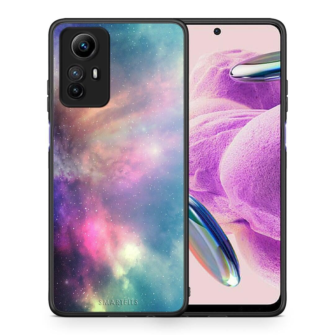 Θήκη Xiaomi Redmi Note 12S / Redmi K60 Pro Galactic Rainbow από τη Smartfits με σχέδιο στο πίσω μέρος και μαύρο περίβλημα | Xiaomi Redmi Note 12S / Redmi K60 Pro Galactic Rainbow Case with Colorful Back and Black Bezels