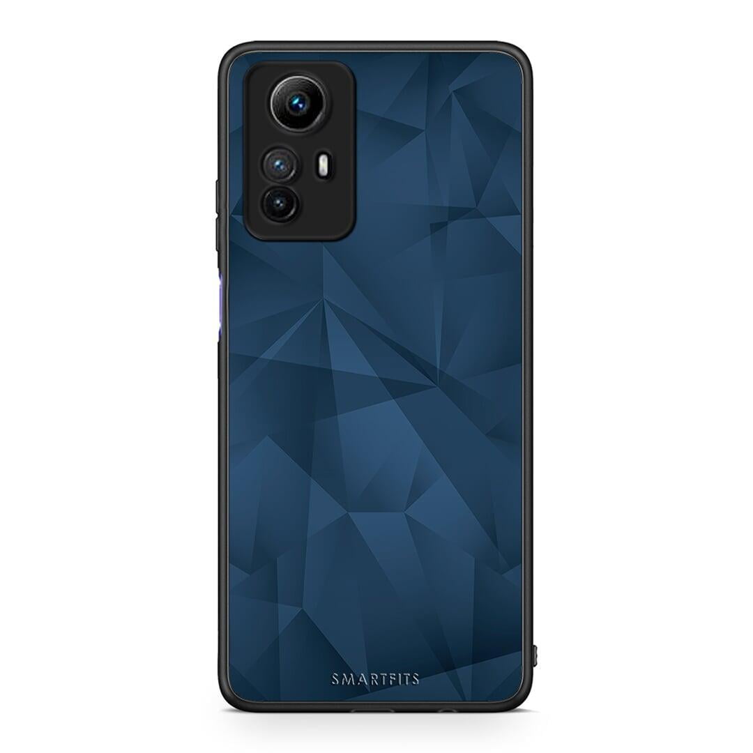 Θήκη Xiaomi Redmi Note 12S / Redmi K60 Pro Geometric Blue Abstract από τη Smartfits με σχέδιο στο πίσω μέρος και μαύρο περίβλημα | Xiaomi Redmi Note 12S / Redmi K60 Pro Geometric Blue Abstract Case with Colorful Back and Black Bezels