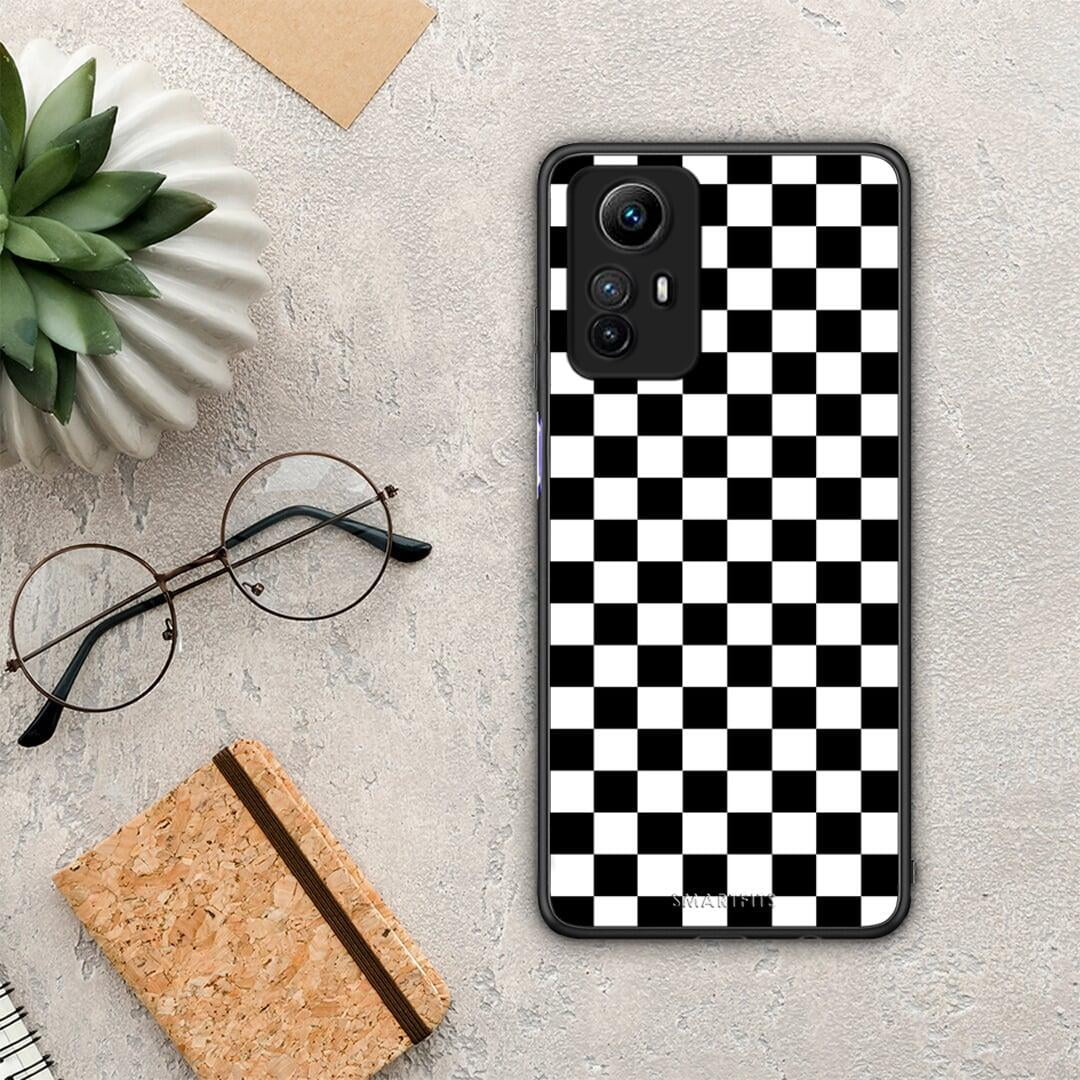 Θήκη Xiaomi Redmi Note 12S / Redmi K60 Pro Geometric Squares από τη Smartfits με σχέδιο στο πίσω μέρος και μαύρο περίβλημα | Xiaomi Redmi Note 12S / Redmi K60 Pro Geometric Squares Case with Colorful Back and Black Bezels