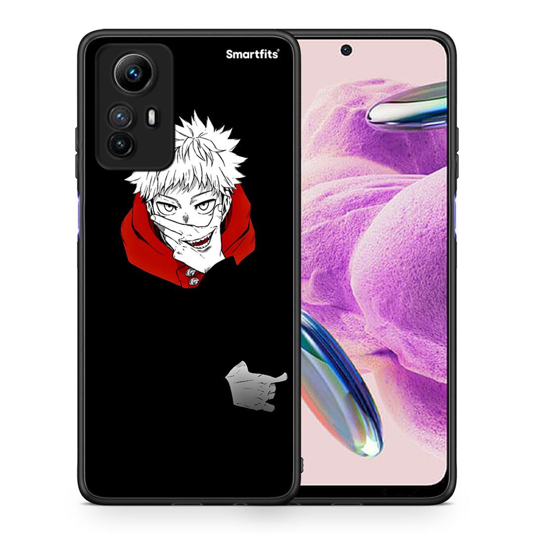 Θήκη Xiaomi Redmi Note 12S / Redmi K60 Pro Itadori Anime από τη Smartfits με σχέδιο στο πίσω μέρος και μαύρο περίβλημα | Xiaomi Redmi Note 12S / Redmi K60 Pro Itadori Anime Case with Colorful Back and Black Bezels