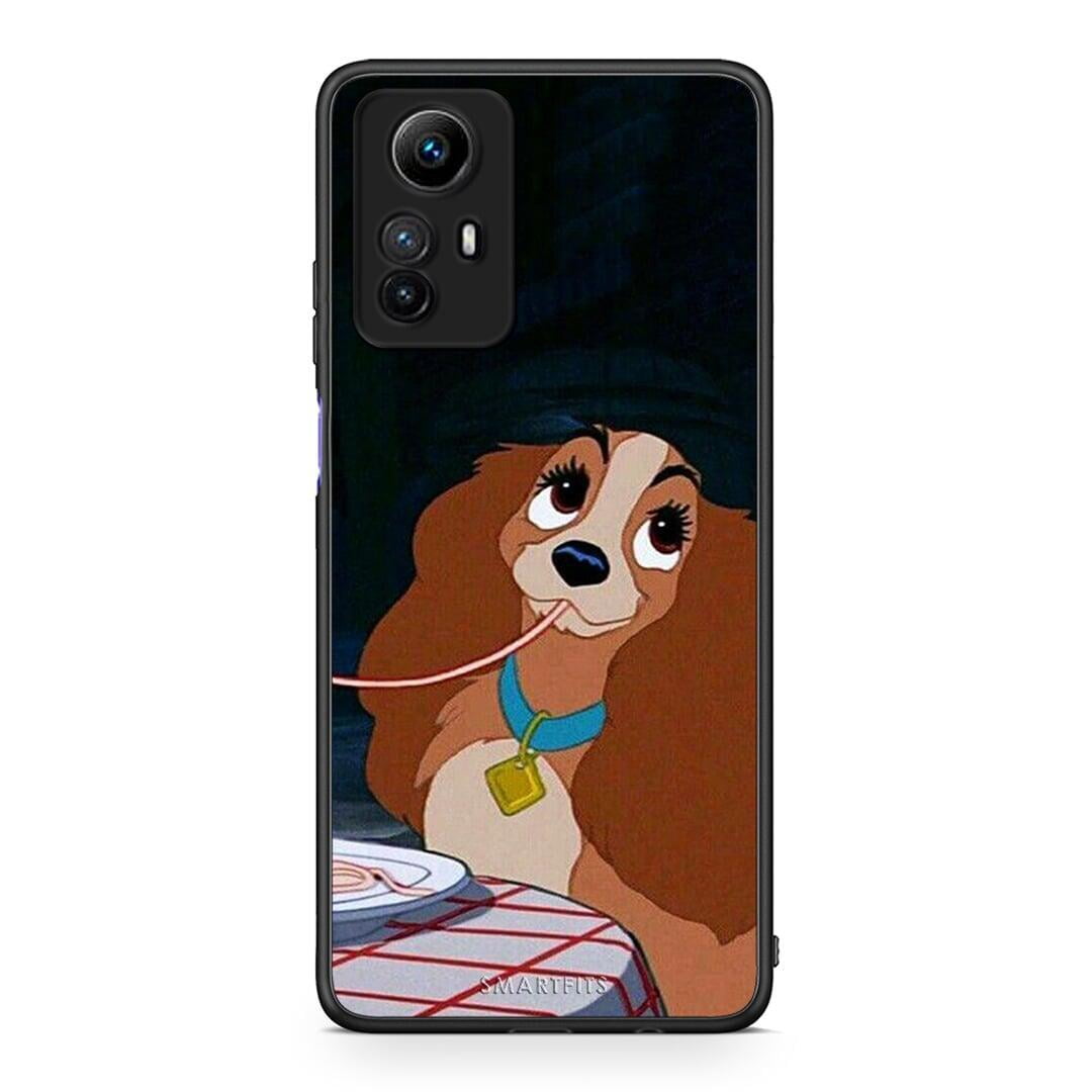 Θήκη Xiaomi Redmi Note 12S / Redmi K60 Pro Lady And Tramp 2 από τη Smartfits με σχέδιο στο πίσω μέρος και μαύρο περίβλημα | Xiaomi Redmi Note 12S / Redmi K60 Pro Lady And Tramp 2 Case with Colorful Back and Black Bezels