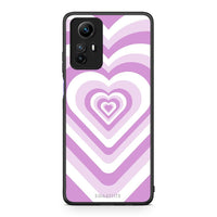 Thumbnail for Θήκη Xiaomi Redmi Note 12S / Redmi K60 Pro Lilac Hearts από τη Smartfits με σχέδιο στο πίσω μέρος και μαύρο περίβλημα | Xiaomi Redmi Note 12S / Redmi K60 Pro Lilac Hearts Case with Colorful Back and Black Bezels