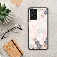 Thumbnail for Θήκη Xiaomi Redmi Note 12S / Redmi K60 Pro Marble Hexagon Pink από τη Smartfits με σχέδιο στο πίσω μέρος και μαύρο περίβλημα | Xiaomi Redmi Note 12S / Redmi K60 Pro Marble Hexagon Pink Case with Colorful Back and Black Bezels