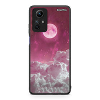 Thumbnail for Θήκη Xiaomi Redmi Note 12S Pink Moon από τη Smartfits με σχέδιο στο πίσω μέρος και μαύρο περίβλημα | Xiaomi Redmi Note 12S Pink Moon Case with Colorful Back and Black Bezels