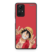 Thumbnail for Θήκη Xiaomi Redmi Note 12S Pirate Luffy από τη Smartfits με σχέδιο στο πίσω μέρος και μαύρο περίβλημα | Xiaomi Redmi Note 12S Pirate Luffy Case with Colorful Back and Black Bezels