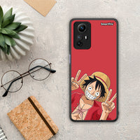 Thumbnail for Θήκη Xiaomi Redmi Note 12S Pirate Luffy από τη Smartfits με σχέδιο στο πίσω μέρος και μαύρο περίβλημα | Xiaomi Redmi Note 12S Pirate Luffy Case with Colorful Back and Black Bezels