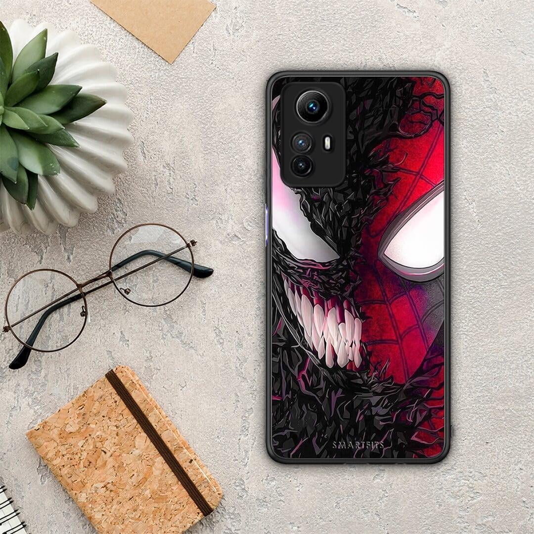 Θήκη Xiaomi Redmi Note 12S / Redmi K60 Pro PopArt SpiderVenom από τη Smartfits με σχέδιο στο πίσω μέρος και μαύρο περίβλημα | Xiaomi Redmi Note 12S / Redmi K60 Pro PopArt SpiderVenom Case with Colorful Back and Black Bezels