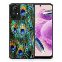 Thumbnail for Θήκη Xiaomi Redmi Note 12S / Redmi K60 Pro Real Peacock Feathers από τη Smartfits με σχέδιο στο πίσω μέρος και μαύρο περίβλημα | Xiaomi Redmi Note 12S / Redmi K60 Pro Real Peacock Feathers Case with Colorful Back and Black Bezels
