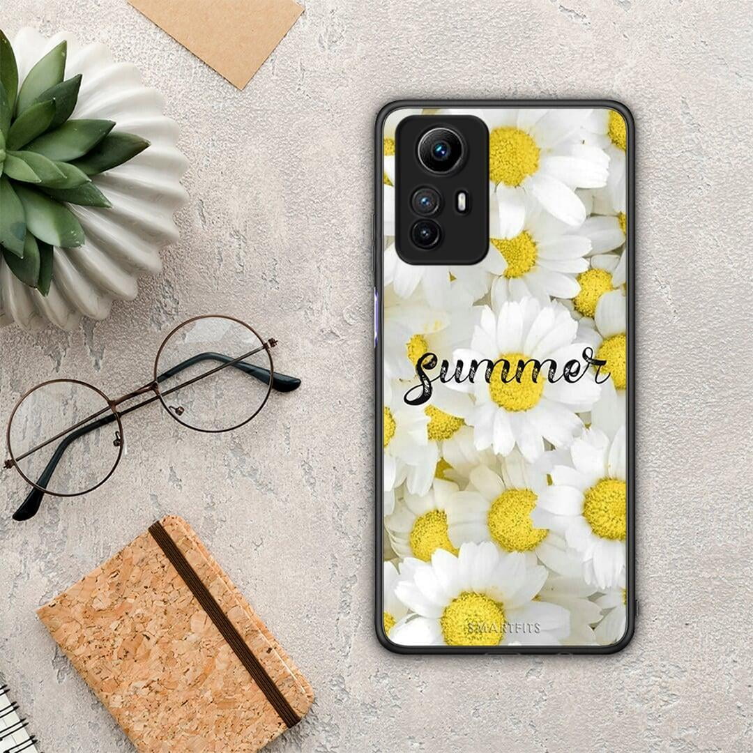 Θήκη Xiaomi Redmi Note 12S Summer Daisies από τη Smartfits με σχέδιο στο πίσω μέρος και μαύρο περίβλημα | Xiaomi Redmi Note 12S Summer Daisies Case with Colorful Back and Black Bezels