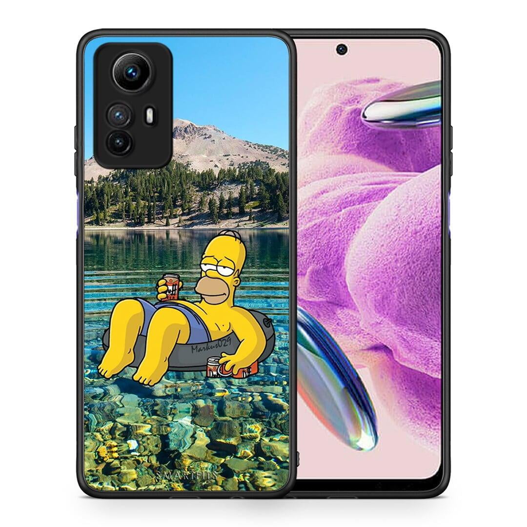 Θήκη Xiaomi Redmi Note 12S Summer Happiness από τη Smartfits με σχέδιο στο πίσω μέρος και μαύρο περίβλημα | Xiaomi Redmi Note 12S Summer Happiness Case with Colorful Back and Black Bezels