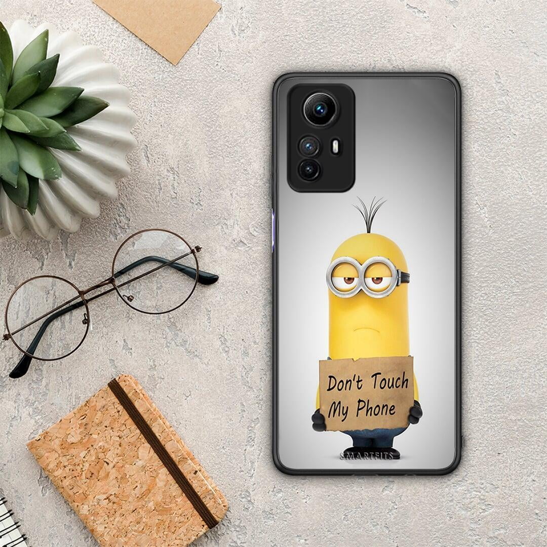 Θήκη Xiaomi Redmi Note 12S / Redmi K60 Pro Text Minion από τη Smartfits με σχέδιο στο πίσω μέρος και μαύρο περίβλημα | Xiaomi Redmi Note 12S / Redmi K60 Pro Text Minion Case with Colorful Back and Black Bezels