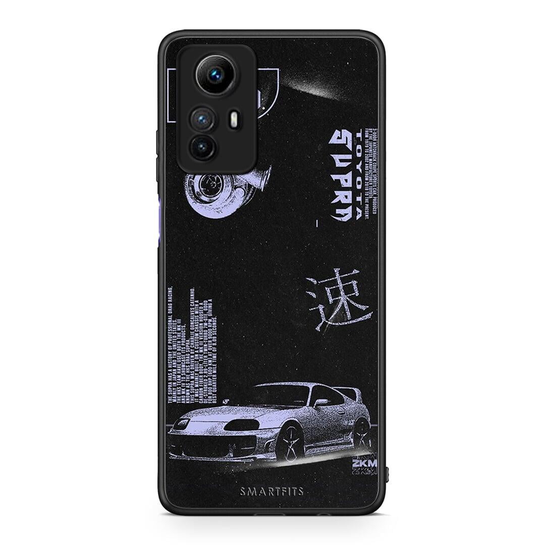 Θήκη Xiaomi Redmi Note 12S / Redmi K60 Pro Tokyo Drift από τη Smartfits με σχέδιο στο πίσω μέρος και μαύρο περίβλημα | Xiaomi Redmi Note 12S / Redmi K60 Pro Tokyo Drift Case with Colorful Back and Black Bezels