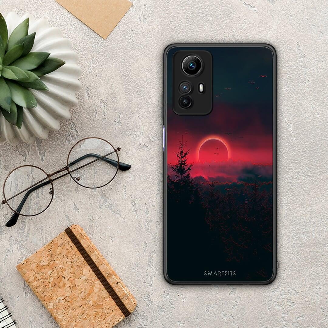 Θήκη Xiaomi Redmi Note 12S / Redmi K60 Pro Tropic Sunset από τη Smartfits με σχέδιο στο πίσω μέρος και μαύρο περίβλημα | Xiaomi Redmi Note 12S / Redmi K60 Pro Tropic Sunset Case with Colorful Back and Black Bezels