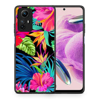 Thumbnail for Θήκη Xiaomi Redmi Note 12S / Redmi K60 Pro Tropical Flowers από τη Smartfits με σχέδιο στο πίσω μέρος και μαύρο περίβλημα | Xiaomi Redmi Note 12S / Redmi K60 Pro Tropical Flowers Case with Colorful Back and Black Bezels