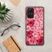 Thumbnail for Θήκη Xiaomi Redmi Note 12S / Redmi K60 Pro Valentine RoseGarden από τη Smartfits με σχέδιο στο πίσω μέρος και μαύρο περίβλημα | Xiaomi Redmi Note 12S / Redmi K60 Pro Valentine RoseGarden Case with Colorful Back and Black Bezels