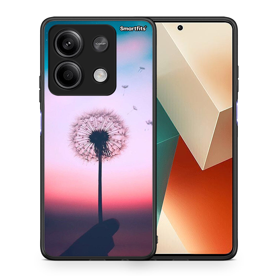 Θήκη Xiaomi Redmi Note 13 5G Wish Boho από τη Smartfits με σχέδιο στο πίσω μέρος και μαύρο περίβλημα | Xiaomi Redmi Note 13 5G Wish Boho case with colorful back and black bezels