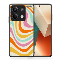 Thumbnail for Θήκη Xiaomi Redmi Note 13 5G Colourful Waves από τη Smartfits με σχέδιο στο πίσω μέρος και μαύρο περίβλημα | Xiaomi Redmi Note 13 5G Colourful Waves case with colorful back and black bezels