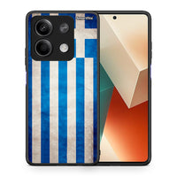 Thumbnail for Θήκη Xiaomi Redmi Note 13 5G Greek Flag από τη Smartfits με σχέδιο στο πίσω μέρος και μαύρο περίβλημα | Xiaomi Redmi Note 13 5G Greek Flag case with colorful back and black bezels