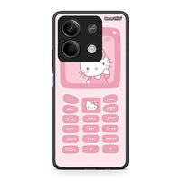 Thumbnail for Xiaomi Redmi Note 13 5G Hello Kitten Θήκη Αγίου Βαλεντίνου από τη Smartfits με σχέδιο στο πίσω μέρος και μαύρο περίβλημα | Smartphone case with colorful back and black bezels by Smartfits
