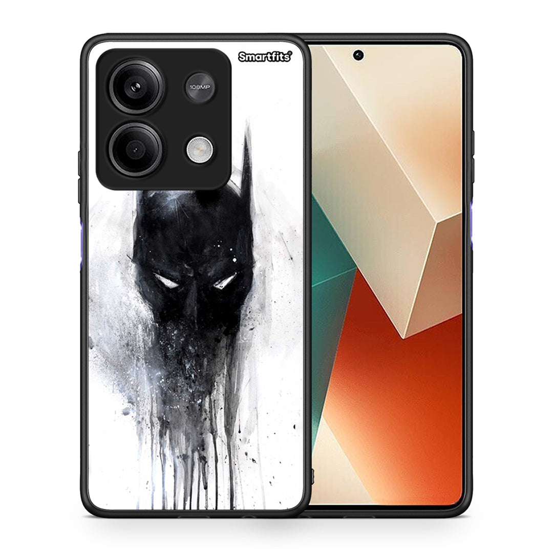 Θήκη Xiaomi Redmi Note 13 5G Paint Bat Hero από τη Smartfits με σχέδιο στο πίσω μέρος και μαύρο περίβλημα | Xiaomi Redmi Note 13 5G Paint Bat Hero case with colorful back and black bezels