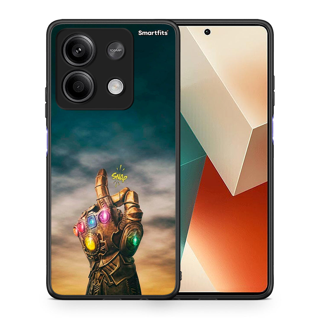 Θήκη Xiaomi Redmi Note 13 5G Infinity Snap από τη Smartfits με σχέδιο στο πίσω μέρος και μαύρο περίβλημα | Xiaomi Redmi Note 13 5G Infinity Snap case with colorful back and black bezels