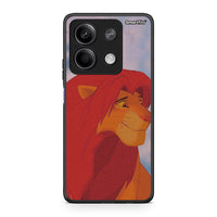 Thumbnail for Xiaomi Redmi Note 13 5G Lion Love 1 Θήκη Αγίου Βαλεντίνου από τη Smartfits με σχέδιο στο πίσω μέρος και μαύρο περίβλημα | Smartphone case with colorful back and black bezels by Smartfits