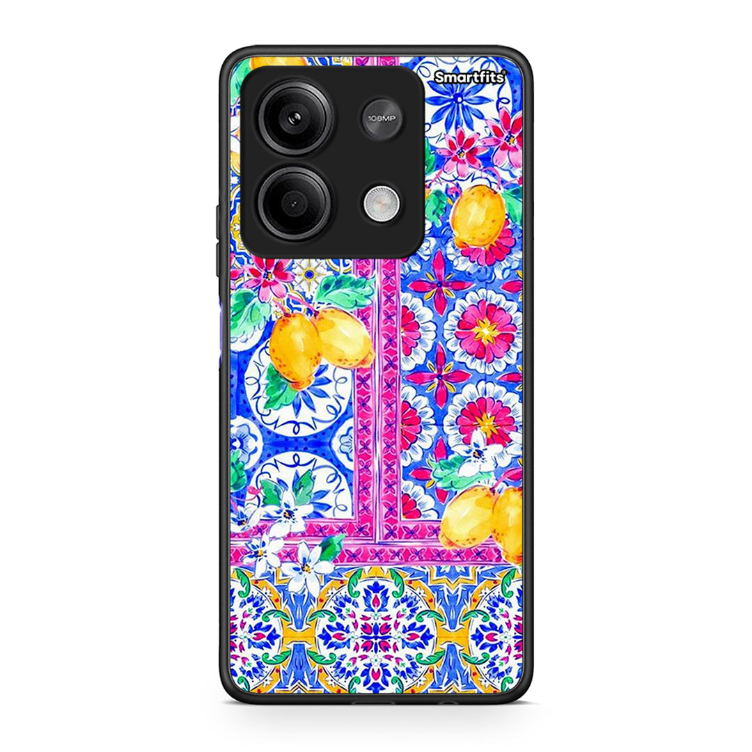 Xiaomi Redmi Note 13 5G Retro Spring θήκη από τη Smartfits με σχέδιο στο πίσω μέρος και μαύρο περίβλημα | Smartphone case with colorful back and black bezels by Smartfits