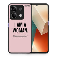 Thumbnail for Θήκη Xiaomi Redmi Note 13 5G Superpower Woman από τη Smartfits με σχέδιο στο πίσω μέρος και μαύρο περίβλημα | Xiaomi Redmi Note 13 5G Superpower Woman case with colorful back and black bezels