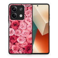 Thumbnail for Θήκη Xiaomi Redmi Note 13 5G RoseGarden Valentine από τη Smartfits με σχέδιο στο πίσω μέρος και μαύρο περίβλημα | Xiaomi Redmi Note 13 5G RoseGarden Valentine case with colorful back and black bezels