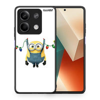 Thumbnail for Θήκη Xiaomi Redmi Note 13 5G Xmas Minion Lights από τη Smartfits με σχέδιο στο πίσω μέρος και μαύρο περίβλημα | Xiaomi Redmi Note 13 5G Xmas Minion Lights case with colorful back and black bezels