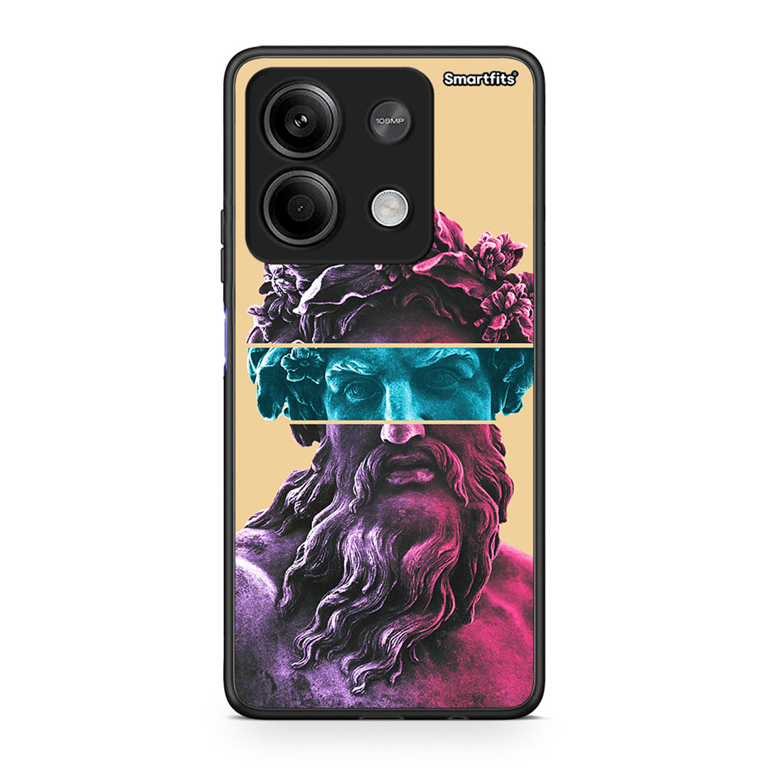 Xiaomi Redmi Note 13 5G Zeus Art Θήκη Αγίου Βαλεντίνου από τη Smartfits με σχέδιο στο πίσω μέρος και μαύρο περίβλημα | Smartphone case with colorful back and black bezels by Smartfits