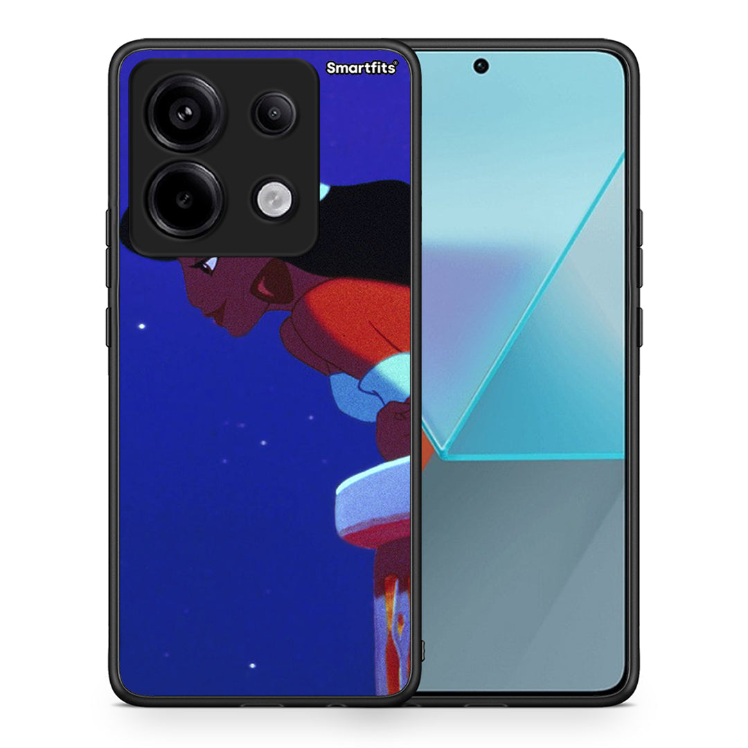 Θήκη Xiaomi Redmi Note 13 Pro 5G Alladin And Jasmine Love 2 από τη Smartfits με σχέδιο στο πίσω μέρος και μαύρο περίβλημα | Xiaomi Redmi Note 13 Pro 5G Alladin And Jasmine Love 2 case with colorful back and black bezels