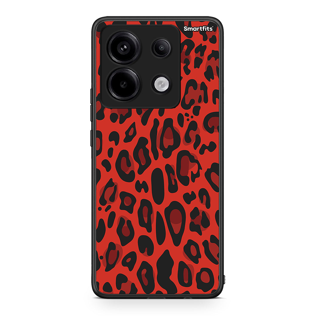 4 - Xiaomi Redmi Note 13 Pro 5G Red Leopard Animal case, cover, bumper