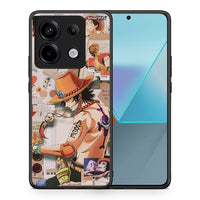 Thumbnail for Θήκη Xiaomi Redmi Note 13 Pro 5G Anime Collage από τη Smartfits με σχέδιο στο πίσω μέρος και μαύρο περίβλημα | Xiaomi Redmi Note 13 Pro 5G Anime Collage case with colorful back and black bezels