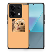 Thumbnail for Θήκη Xiaomi Redmi Note 13 Pro 5G Cat Tongue από τη Smartfits με σχέδιο στο πίσω μέρος και μαύρο περίβλημα | Xiaomi Redmi Note 13 Pro 5G Cat Tongue case with colorful back and black bezels