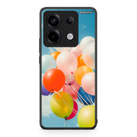 Thumbnail for Xiaomi Redmi Note 13 Pro 5G Colorful Balloons θήκη από τη Smartfits με σχέδιο στο πίσω μέρος και μαύρο περίβλημα | Smartphone case with colorful back and black bezels by Smartfits