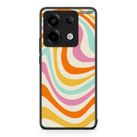 Thumbnail for Xiaomi Redmi Note 13 Pro 5G Colourful Waves θήκη από τη Smartfits με σχέδιο στο πίσω μέρος και μαύρο περίβλημα | Smartphone case with colorful back and black bezels by Smartfits