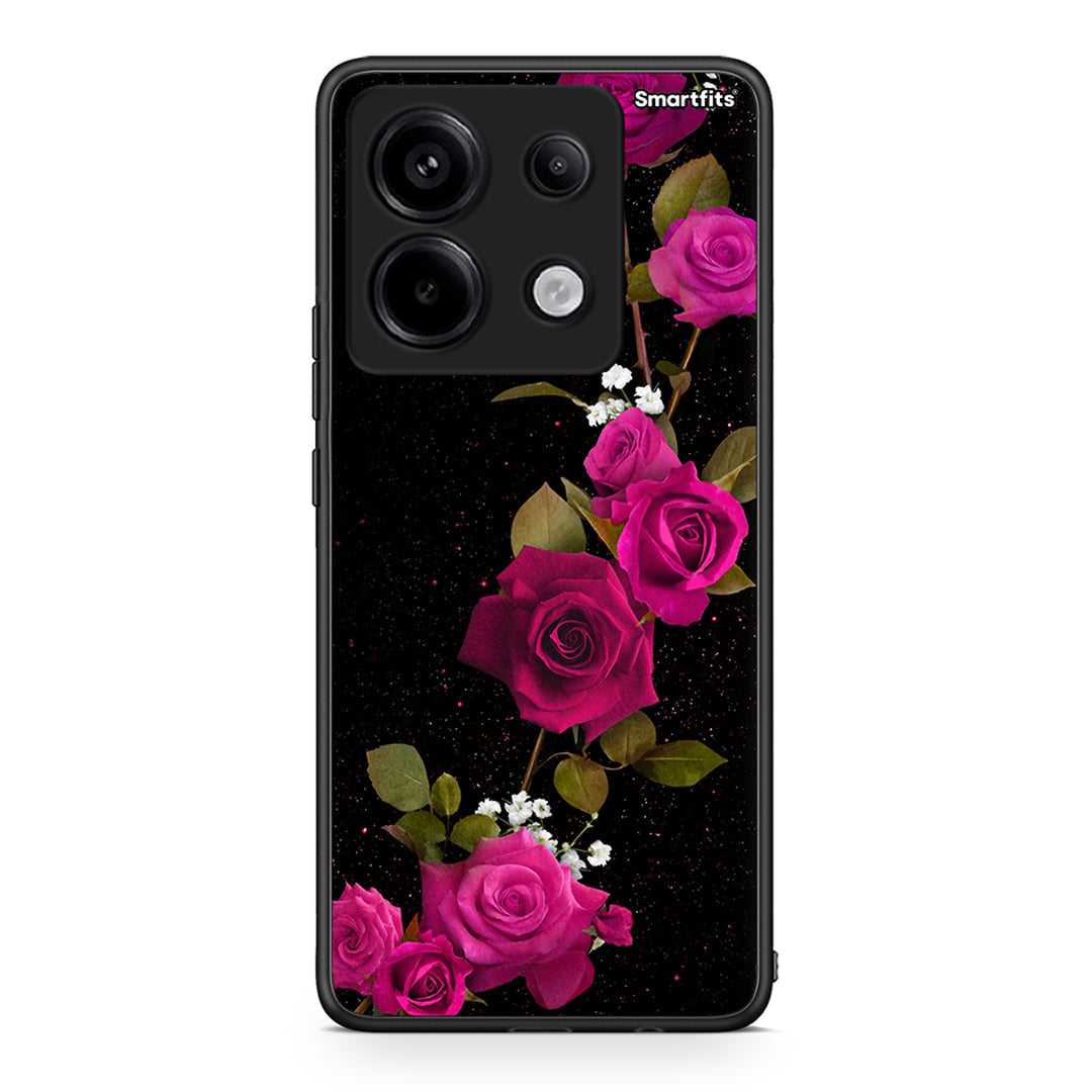 4 - Xiaomi Redmi Note 13 Pro 5G Red Roses Flower case, cover, bumper
